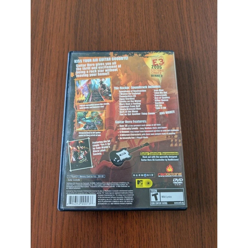 Guitar Hero (Sony PlayStation 2, 2006)  PS2